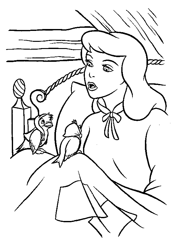 Cinderella Ausmalbilder Malvorlagen Aschenputtel